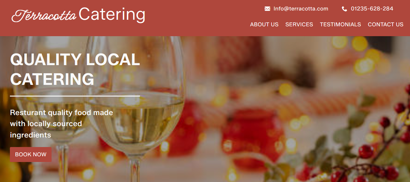 Group Project Terracotta Catering Web Page