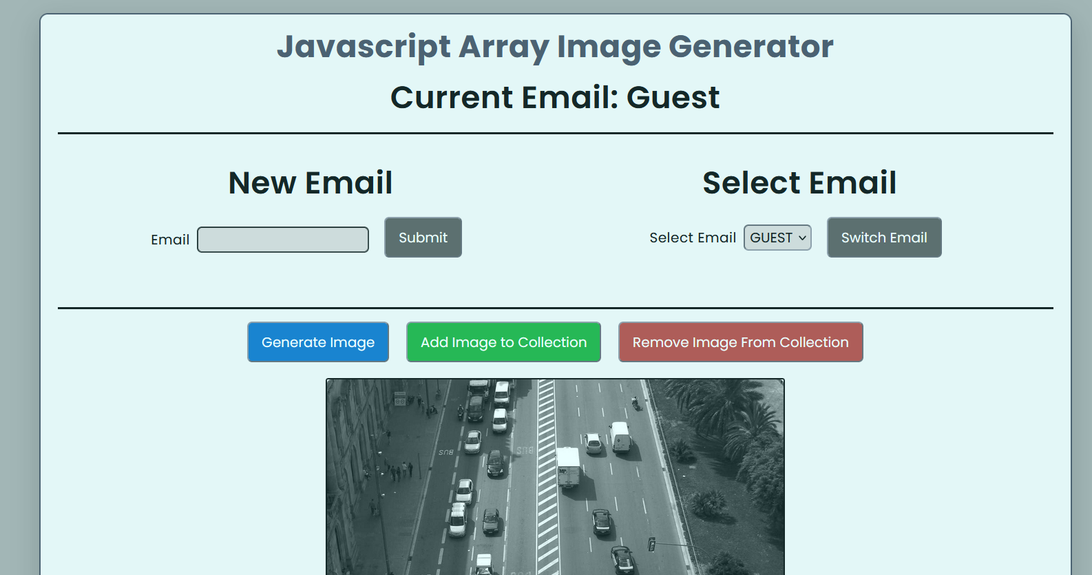 Javascript Array Image Generator